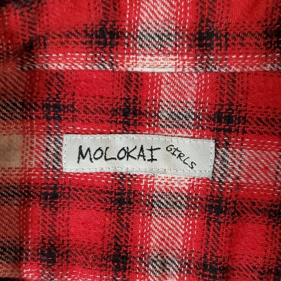 “Molokai” Women’s Red Plaid Button-up Shirt – S - Picture 7 of 7